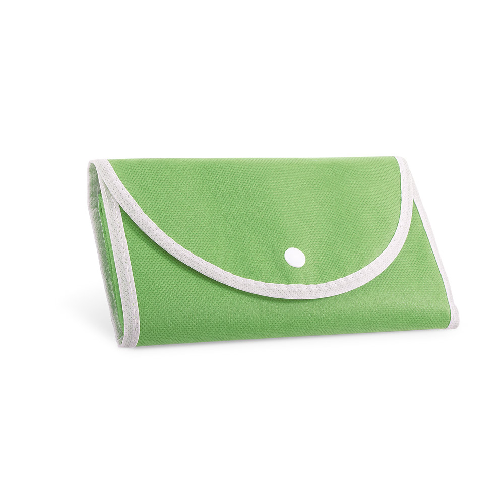 Sac pliable publicitaire avec une poche frontale - ARLON Vert Clair
